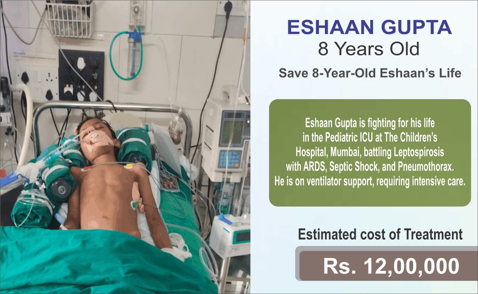 Save 8-Year-Old Eshaan’s Life